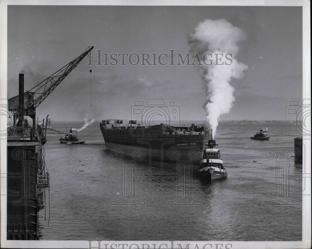 1957 Press Photo Alexander T. Wood Motor Vessel