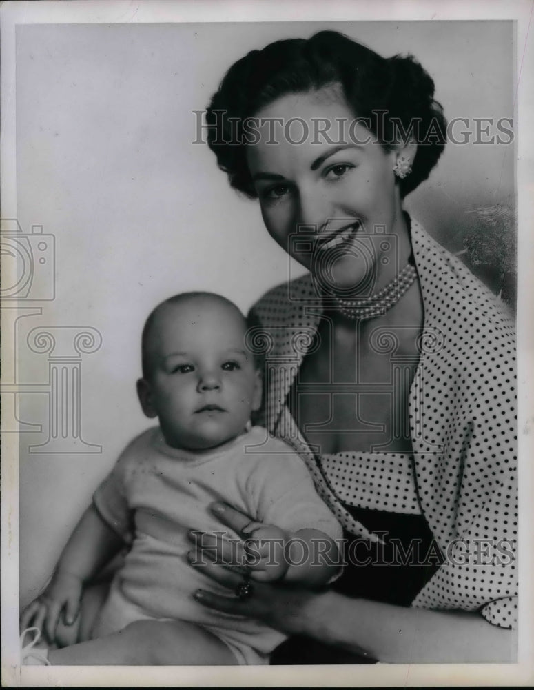 1952 Press Photo Lorraine Dresselhuys of Manville Fortune Seeking Custody of Kid