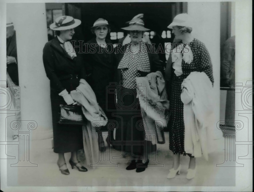 1935 Press Photo Helen Lee Doherty, Mrs. Henry L. Doherty, Mrs. B.C. Forbes