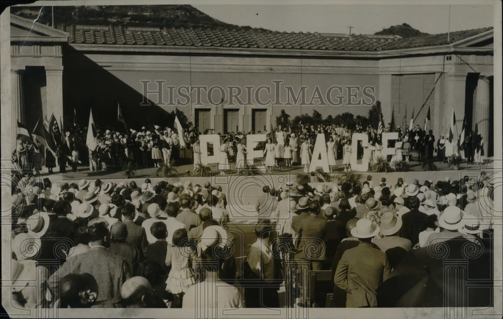 1931 Press Photo Pageant of Nations in Transcontinental Caravan