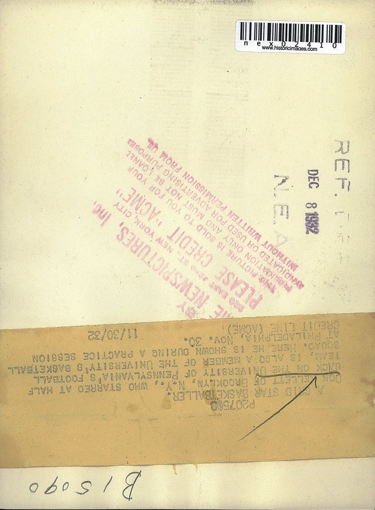 1932 Press Photo Don Kellett of University of Pennsylvania