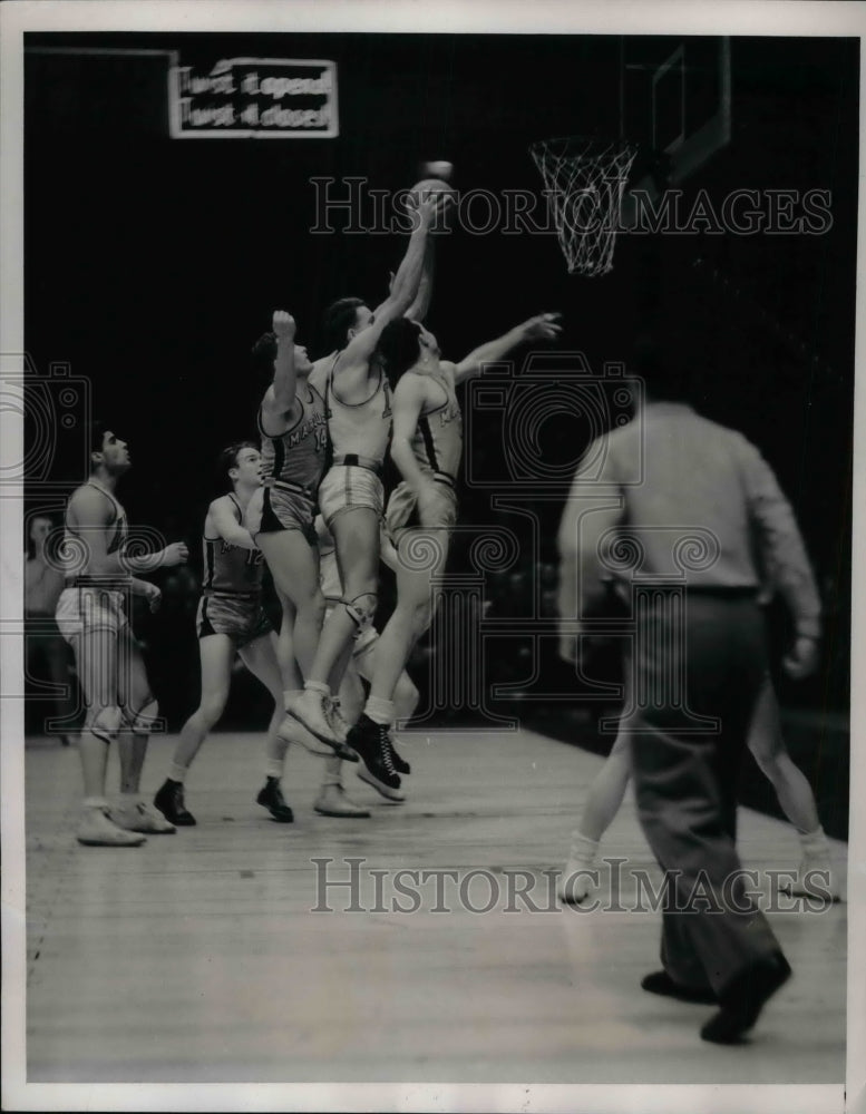 1939 Press Photo Robert Deneen, Glenn Adams, William McDonald, Marquette