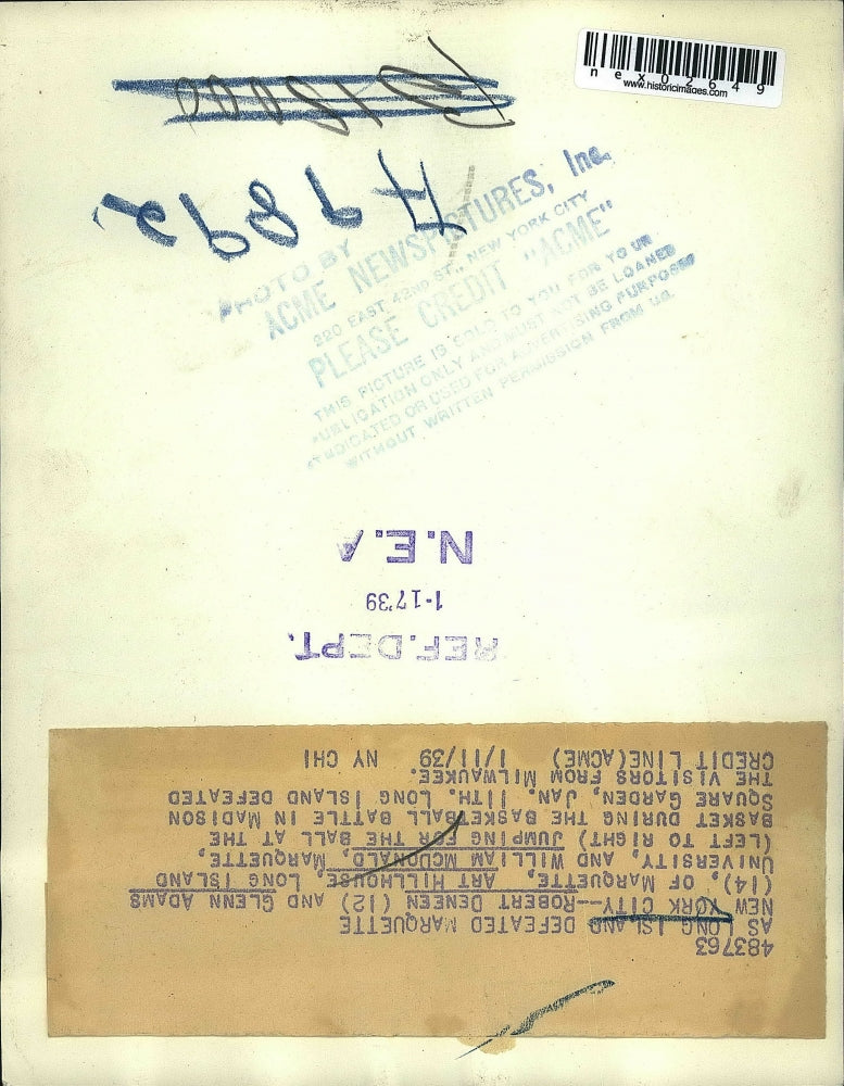 1939 Press Photo Robert Deneen, Glenn Adams, William McDonald, Marquette