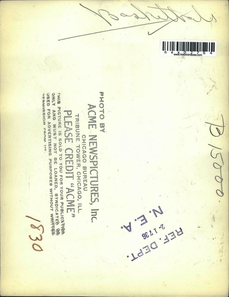 1936 Press Photo University of Chicago Player