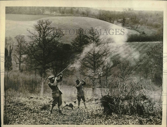 1926 Press Photo New Trap Guns Used for Shooting in England