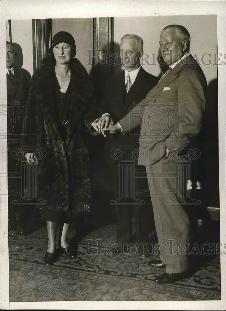 1931 Press Photo British Duke Manchester & Kathleen Dawes wedding in Greenwich