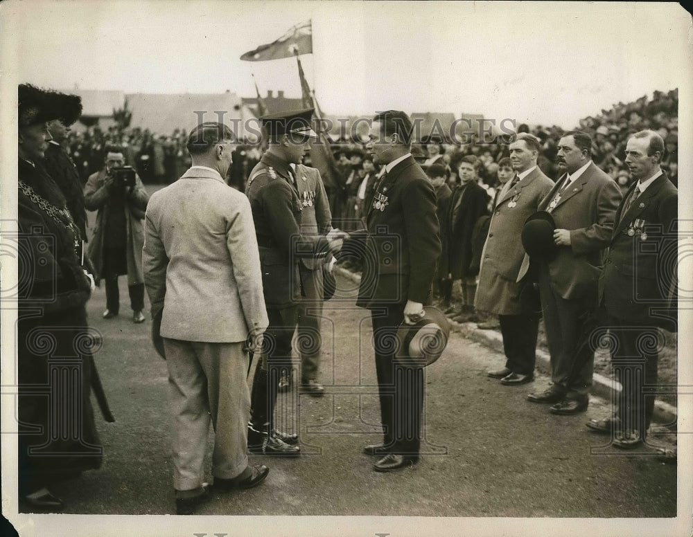 1927 Press Photo The Prince of Wales in Birmingham