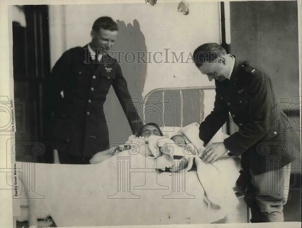 1927 Press Photo Maitland Albert Howell Named for Pilots who Got her to Hospital