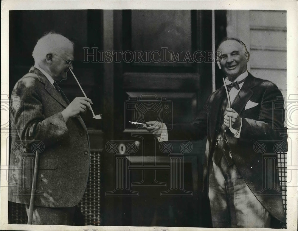 1932 Press Photo Governor John Garland Dedicated Historic Tavern - nex04727