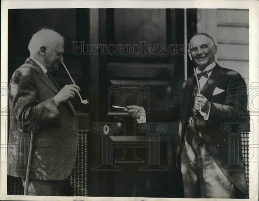 1932 Press Photo Governor John Garland Dedicated Historic Tavern - nex04727