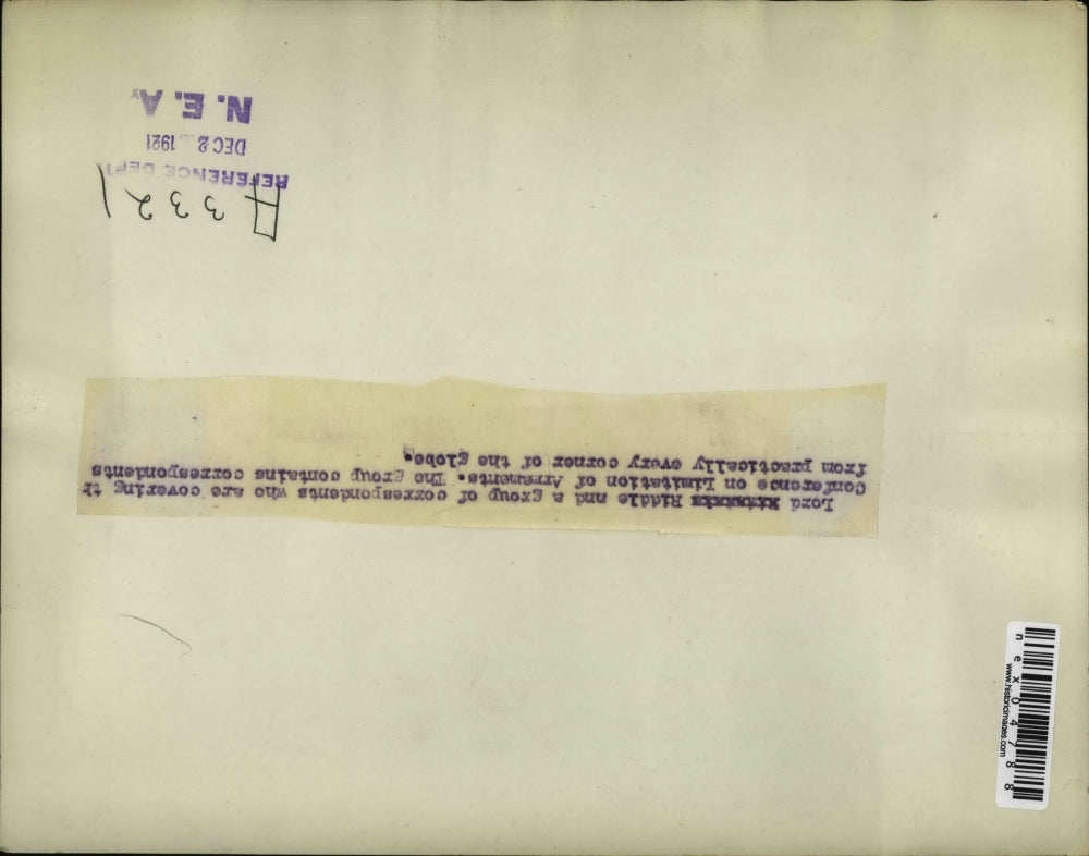 1921 Press Photo Lord Riddle & Correspondents - nex04788