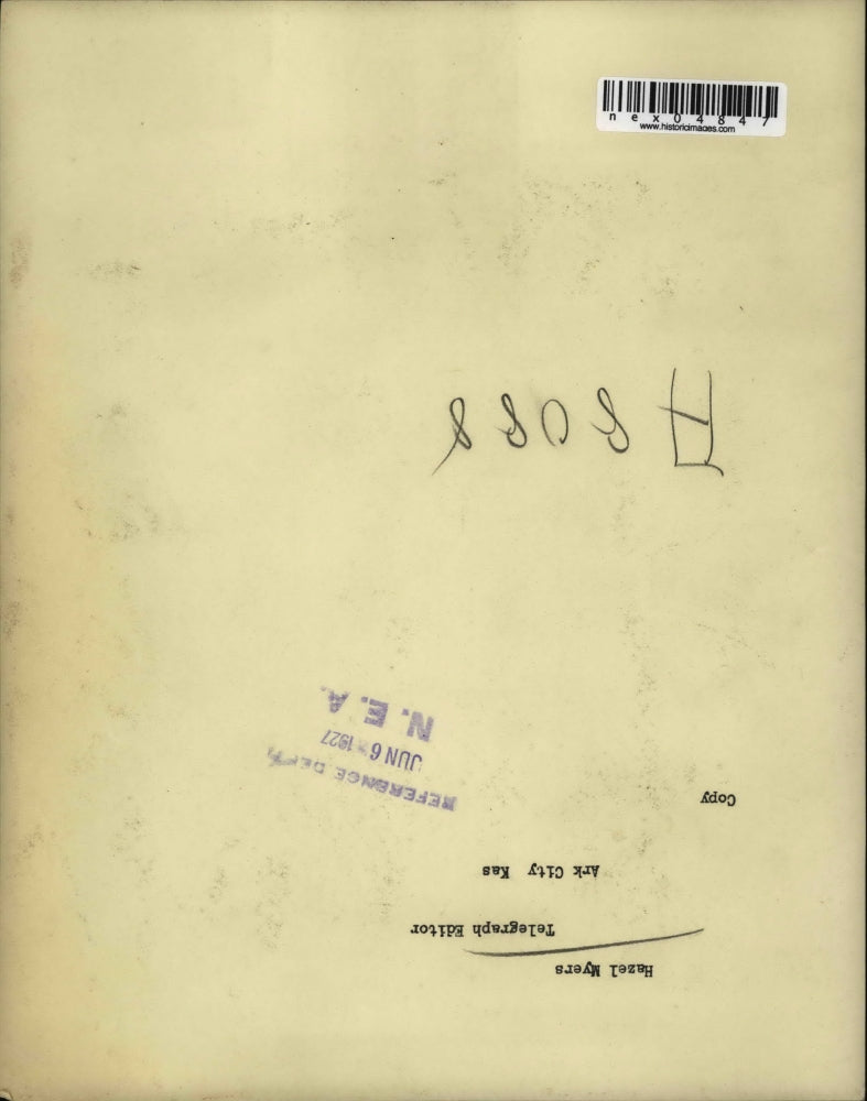 1927 Press Photo Hazel Myers Telegraph Editor