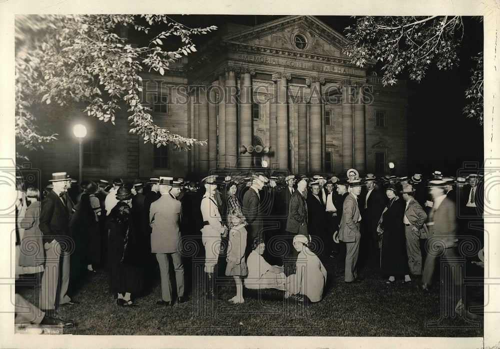 Press Photo Memorial Continental Hall, Washington, D.C., Coolidge Cermonies