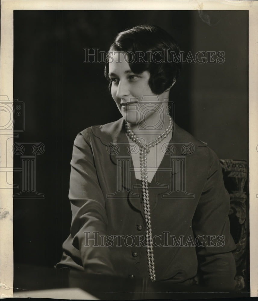 1929 Press Photo NBC Radio Hostess Gladys Marie Cross