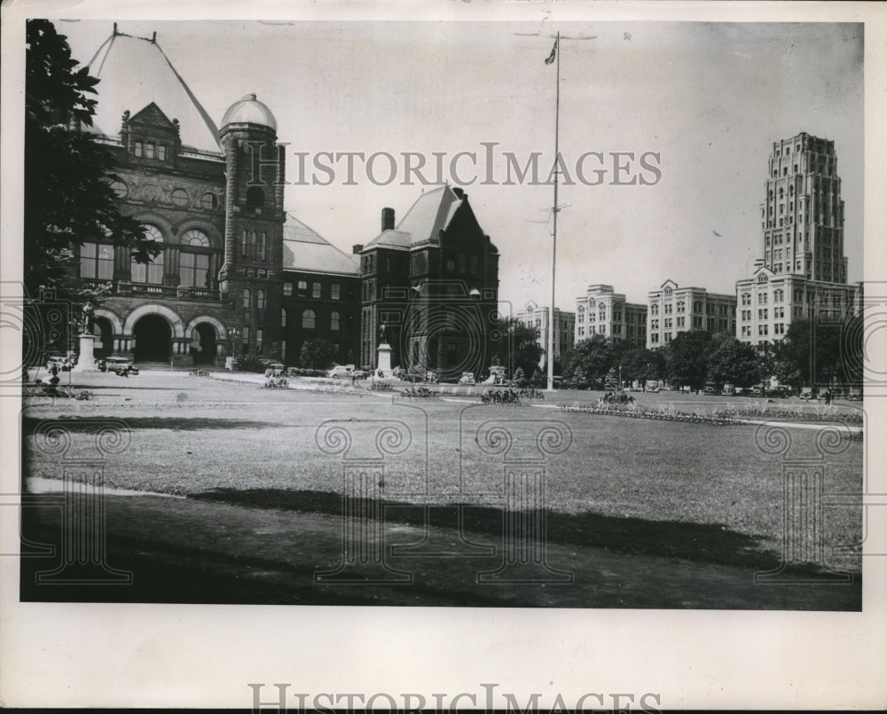 1951 Press Photo Ontario Toronto Canada Parliament Buildings- Historic Images