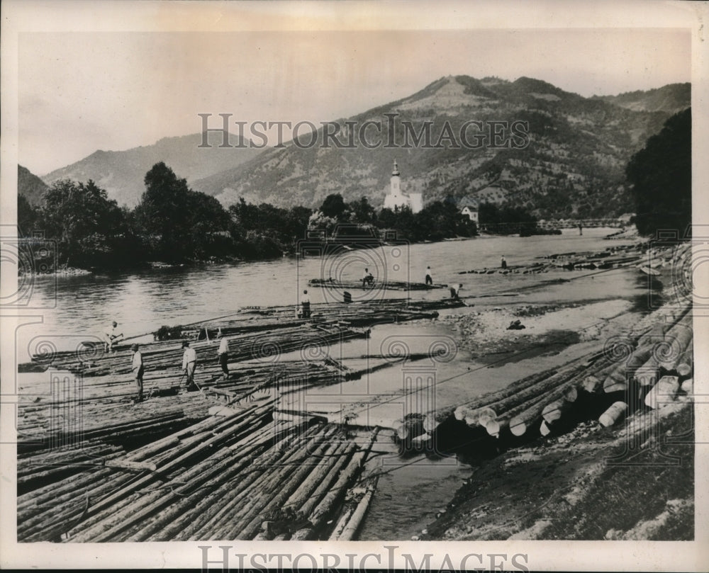 1939 Press Photo Velky Bockov Ruthenia Tisa River Romania- Historic Images