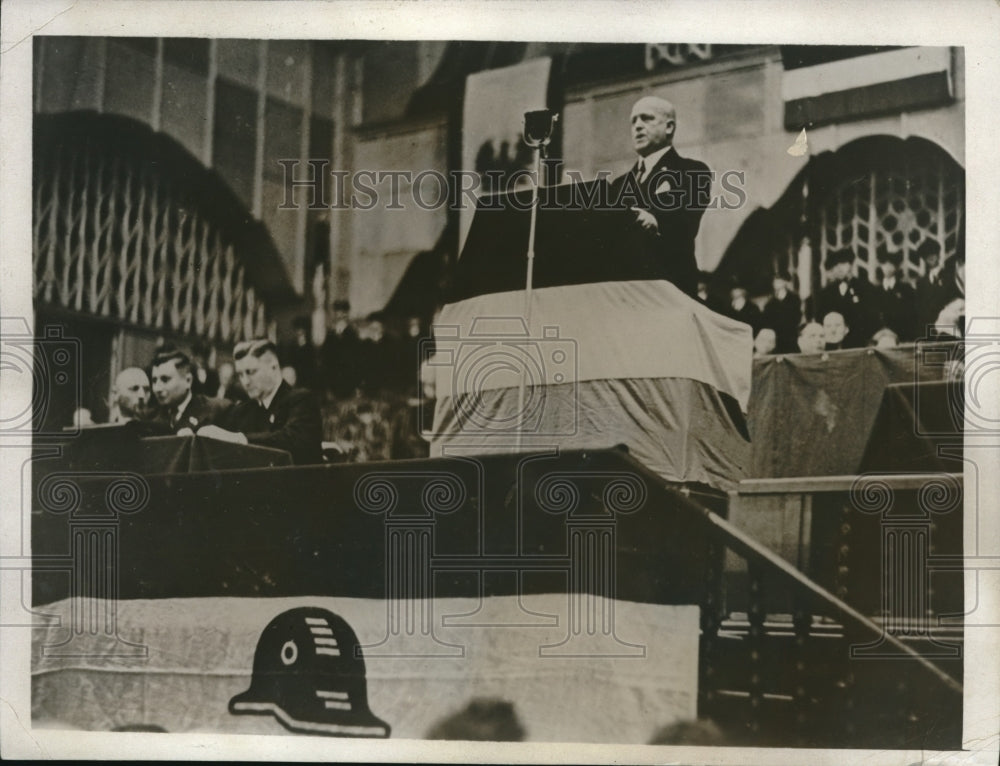 1932 Press Photo Colonel Theodore Duesterberg Nationalist Candidate German