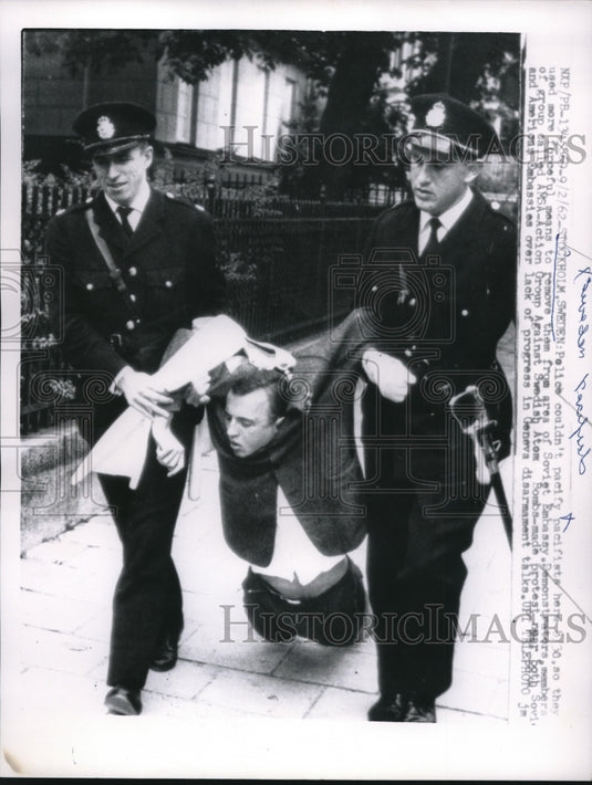 1962 Press Photo Stockholm Sweden Pacifists