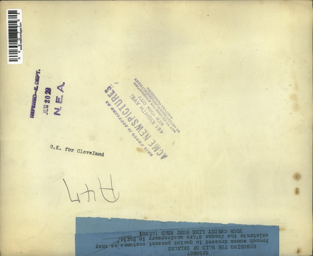 1928 Press Photo French women in peasant costume Jeanne D'Arc parade in Paris