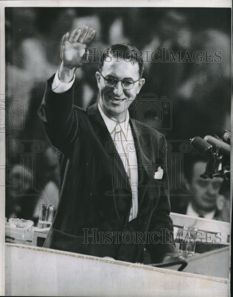 1952 Press Photo Senator Estes Kefauwer Democratic Convention
