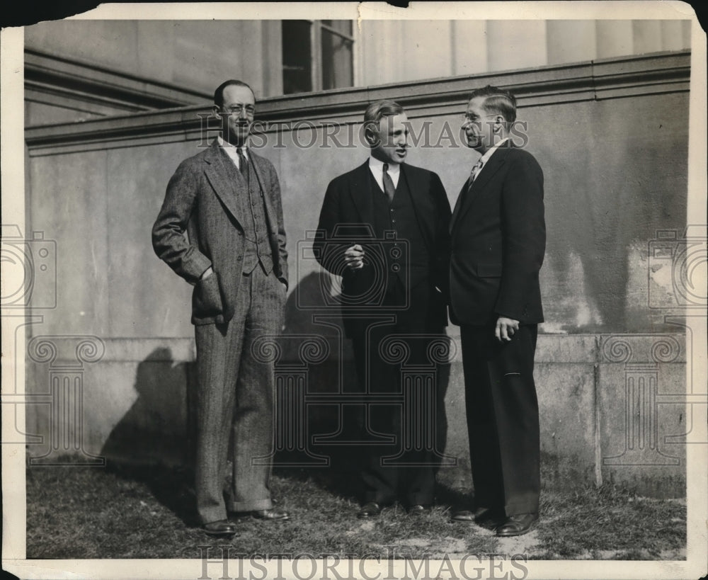 1932 Press Photo Spectroscopic Lab Massachusetts Henry Barton K Compton W Buffam