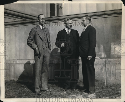 1932 Press Photo Spectroscopic Lab Massachusetts Henry Barton K Compton W Buffam