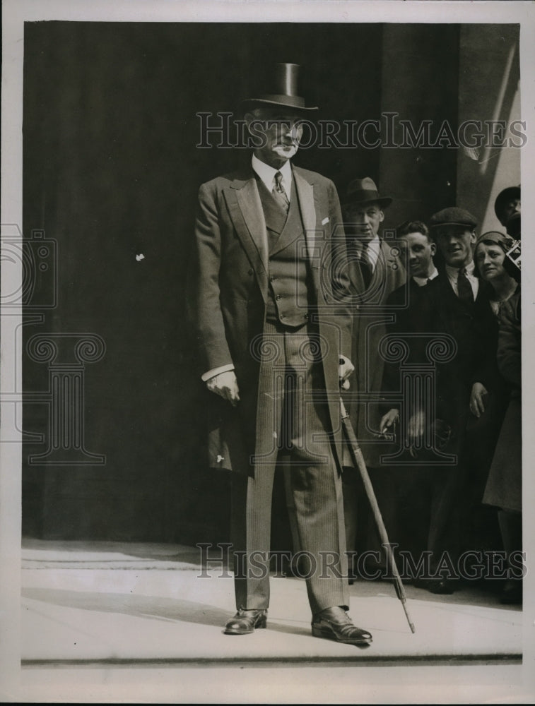 1931 Press Photo Foreign Minister Lord Reading at Foreign Office