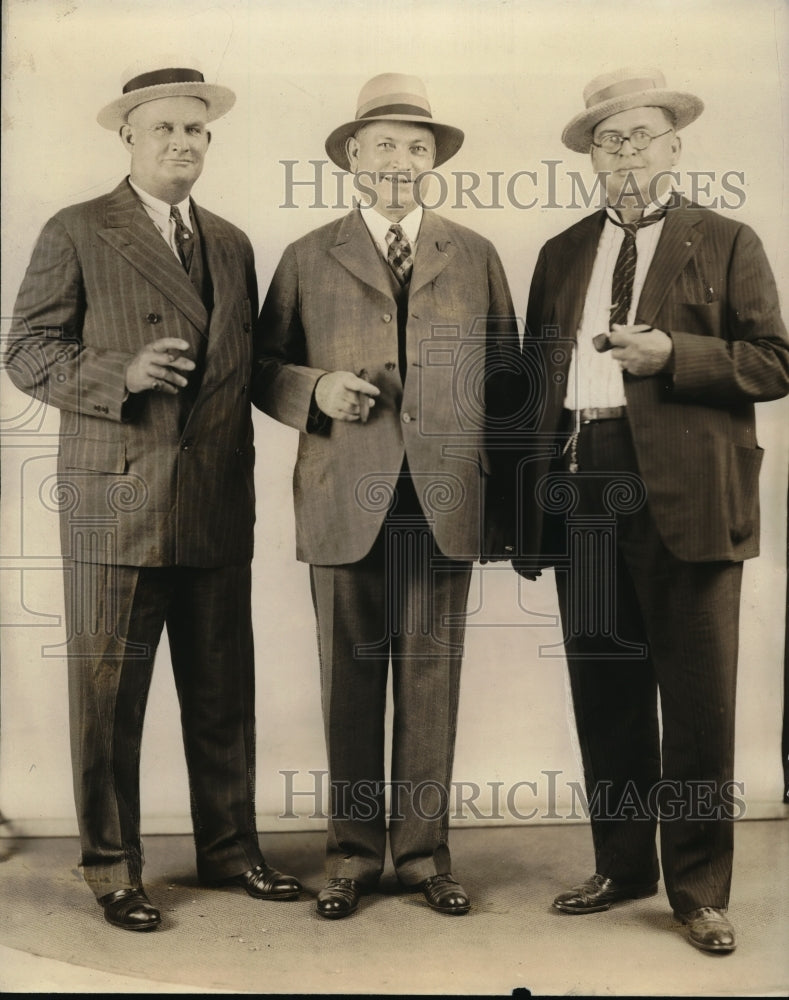 1928 Press Photo Judge CK Mcdowell TP Lee HE Evans