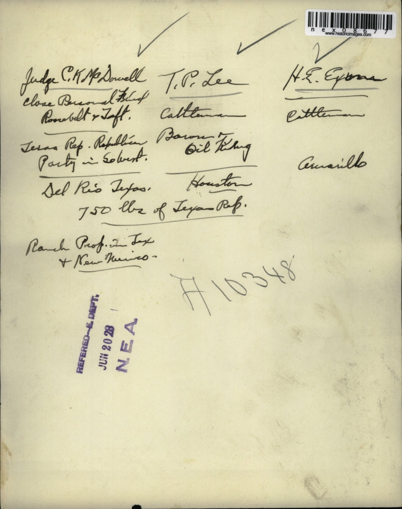 1928 Press Photo Judge CK Mcdowell TP Lee HE Evans