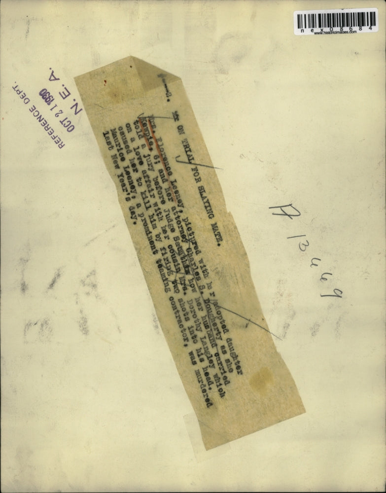 1930 Press Photo Mrs Florence Leeney With Adopted daughter Kewpie