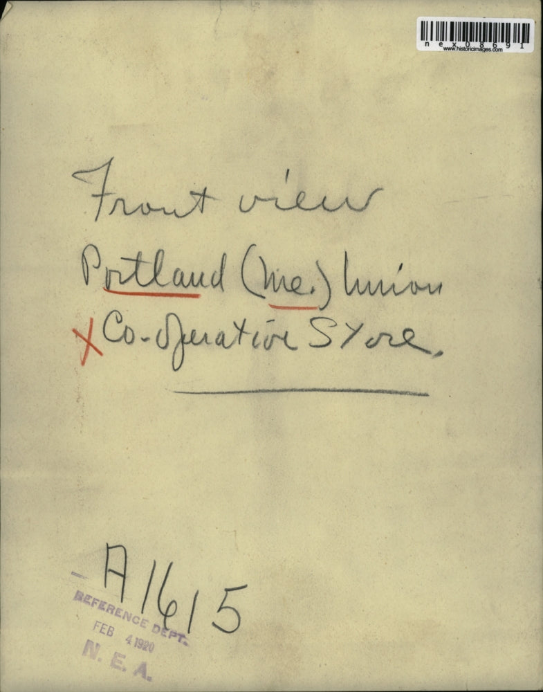 Press Photo Front view of Portland. ME Union Co Op store