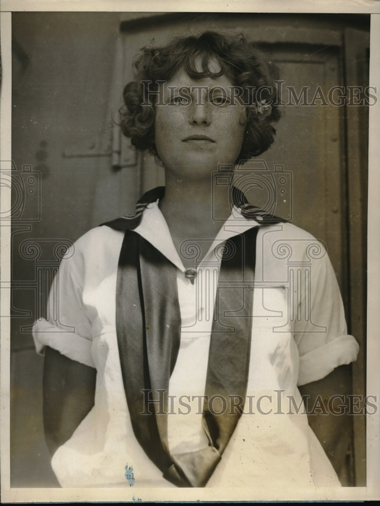 1924 Press Photo Mildred Moyer Point Loma High School San Diego May Queen