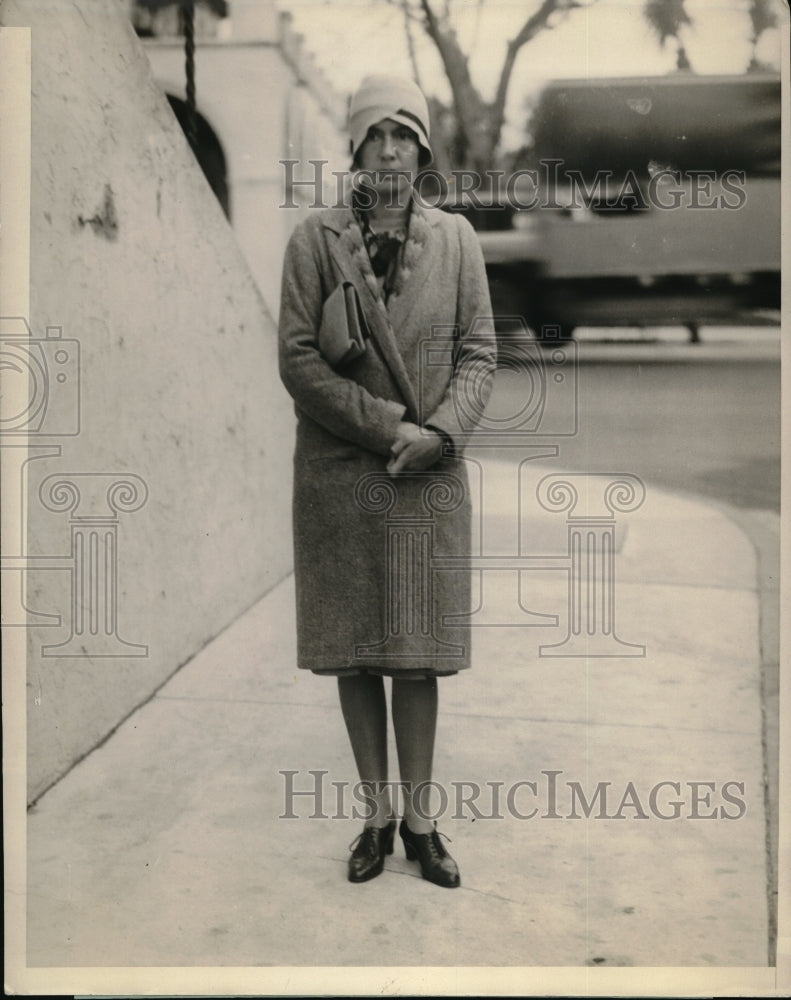 1929 Press Photo Mrs. Qentin Field Feitner New York Socialite In Palm Beach