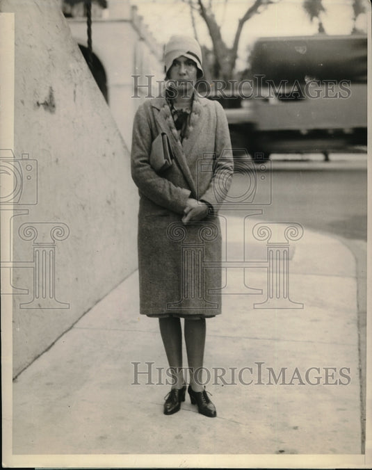 1929 Press Photo Mrs. Qentin Field Feitner New York Socialite In Palm Beach
