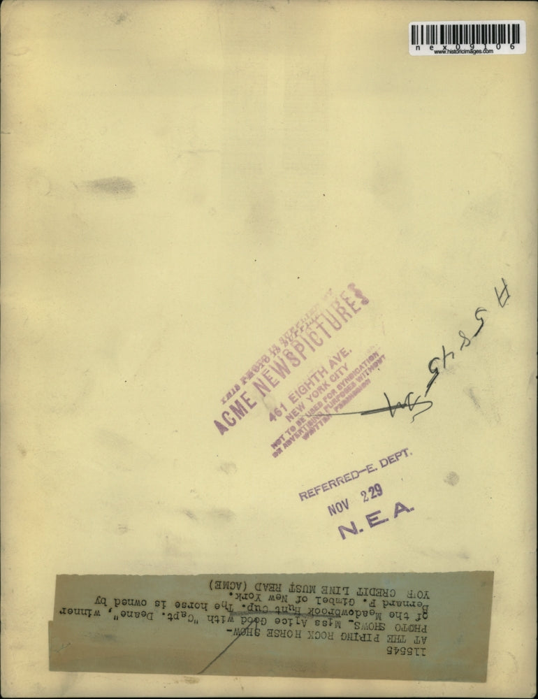 1929 Press Photo Miss Anice Good With Capt Diego