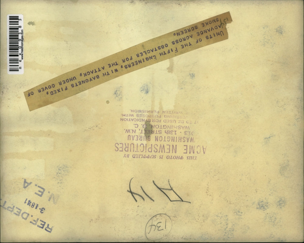 1941 Press Photo Units Of The Fifth Engineers - nex09383