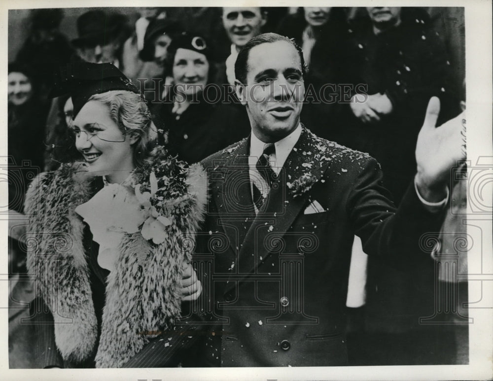 1937 Press Photo Bob Gregory Princess Baba Leaving London- Historic Images