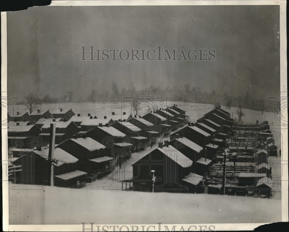 1926 Press Photo Mining Village Of Horuring PA Where 19 Mine Officials