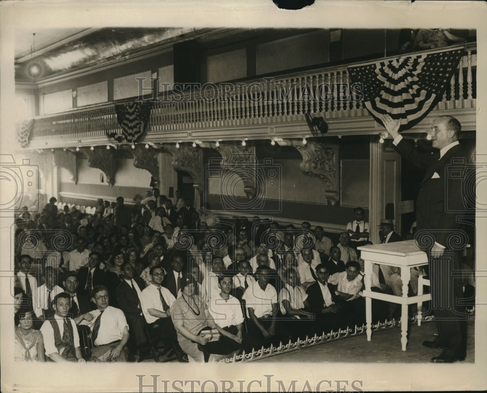 1929 Press Photo Edward Grady Personal Rep william Green American Federation of