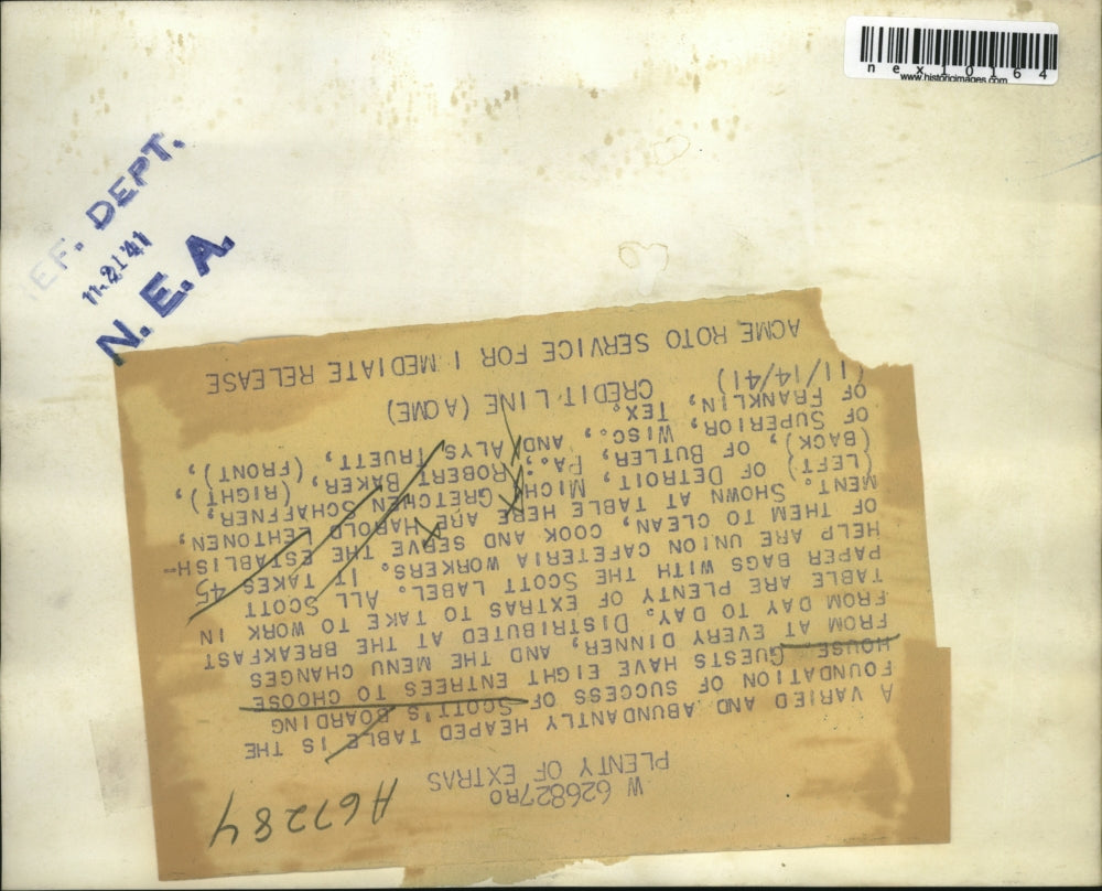 1941 Press Photo H Lehtonen G Schaffner R Baker at Scotts Boarding House