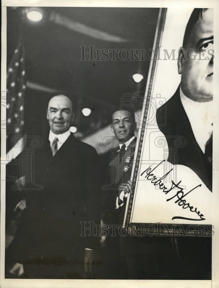 1928 Press Photo John McNab nominates Hoover at GOP Convention in Kansas City