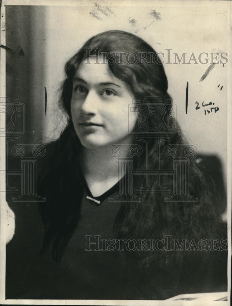 1923 Press Photo Miss Abigail Marcia Gluck Elopes With Fiance F D Clark