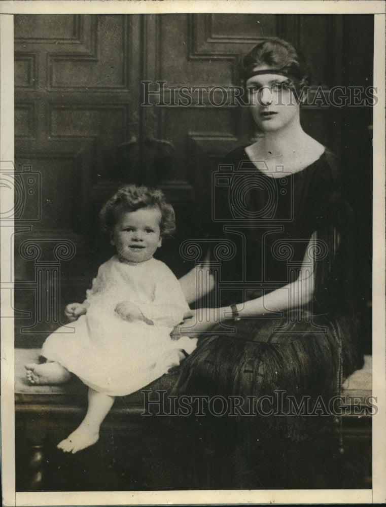 1926 Press Photo Mrs. William Lionel Tennyson - nex10886