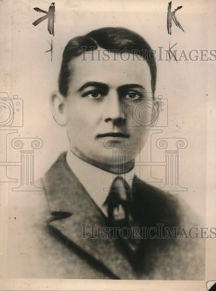 1920 Press Photo Allen a. Tatum ,name used by murderer of Mrs.K. Leroy