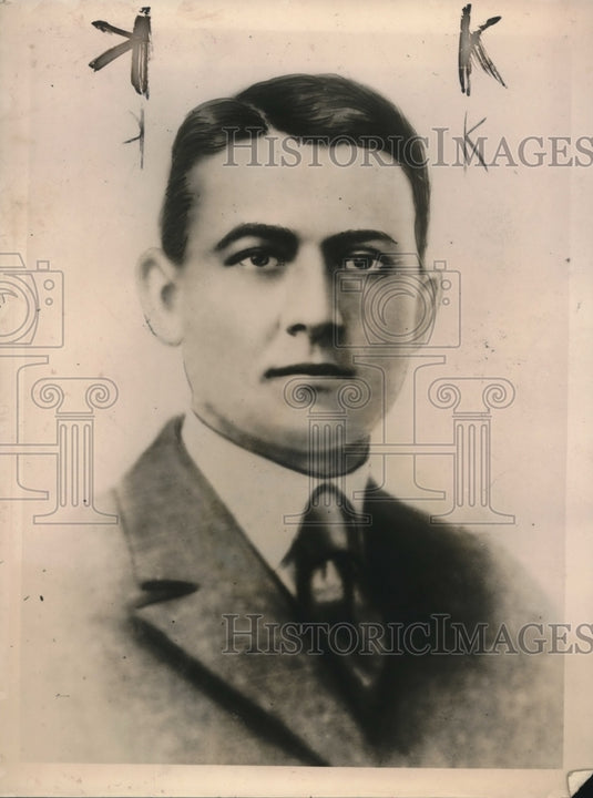1920 Press Photo Allen a. Tatum ,name used by murderer of Mrs.K. Leroy
