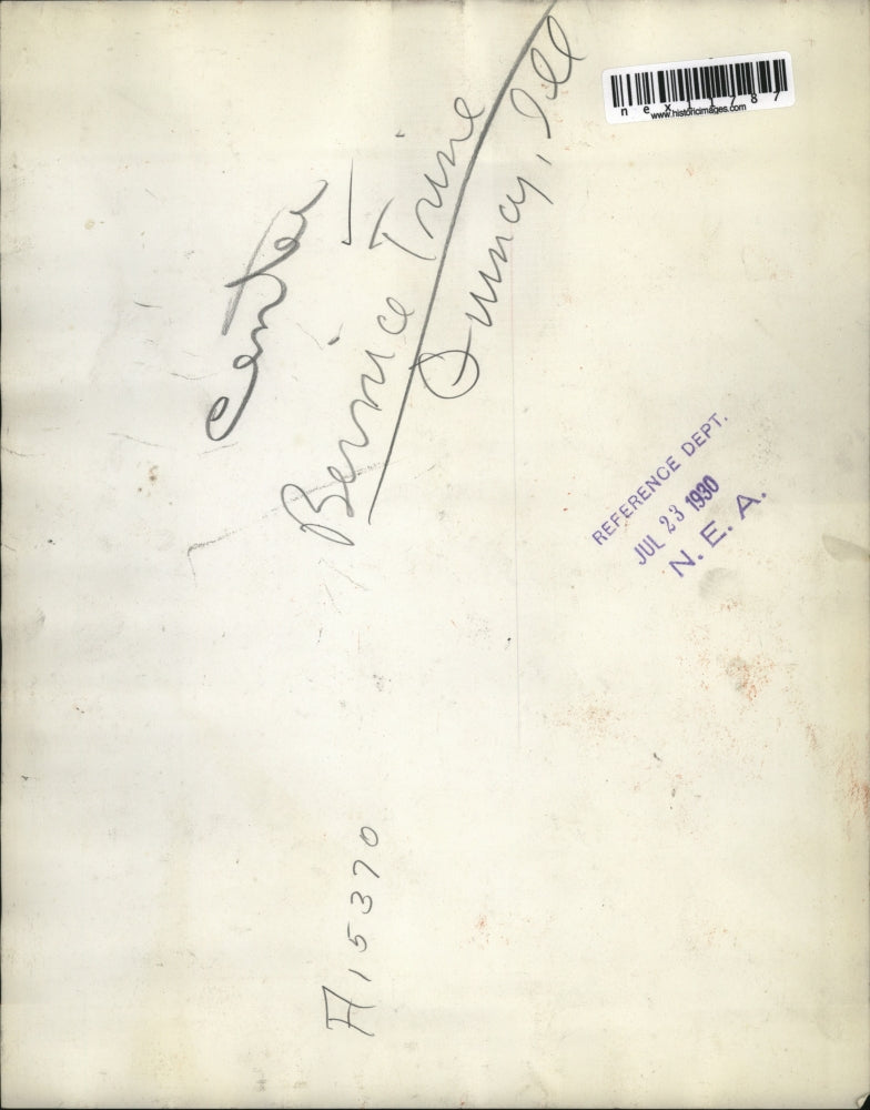 1930 Press Photo Bernice Trine of Quincy, Illinois