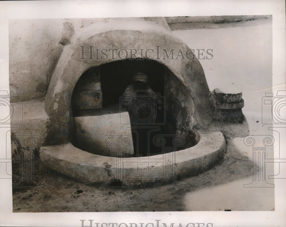 1939 Press Photo Well in Gadames Libya Where It Rains Once In Five Years