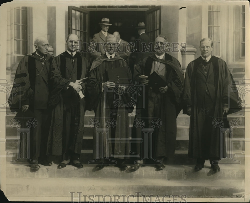 1928 Press Photo Engineering Lab Dedication Princeton A Trowbridge Z Klauder