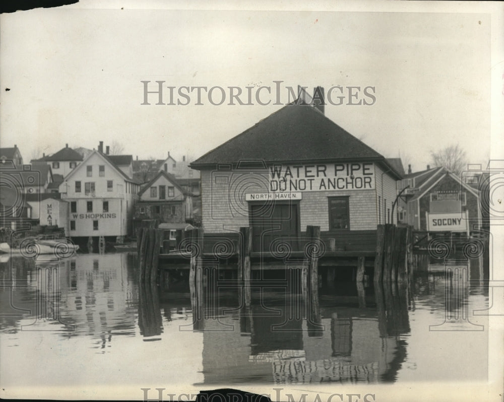 1929 Press Photo Pier at Morrow's Country Estate