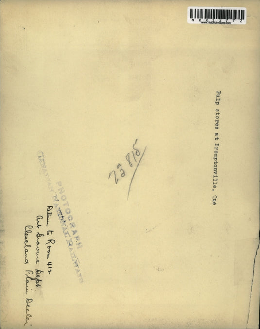 Press Photo Pulp Stores at Bromptonville Quebec - nex12772